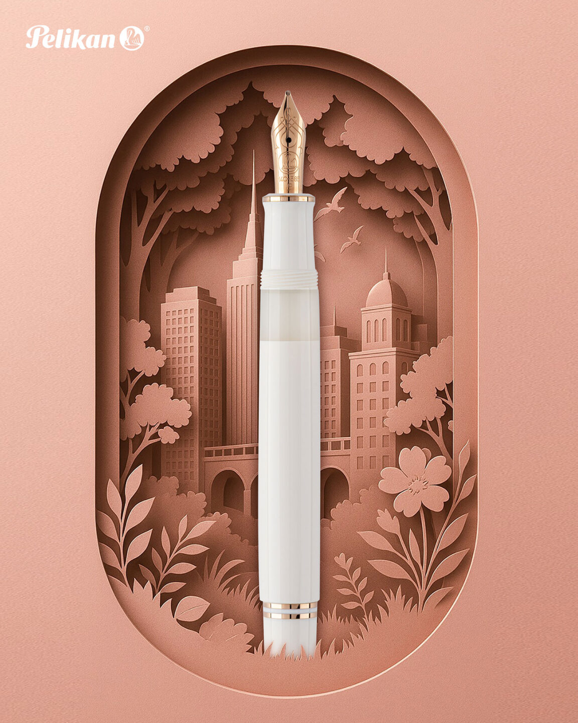 Pelikan Souverän M600 White Rose Gold