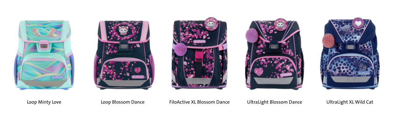 Herlitz Schulranzen Minty Love, Blossom Dance, Wild Cat